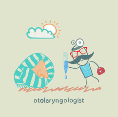 otolaryngologist offers nasal drops