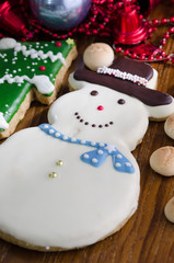  Christmas Cookie in the shape of a snowman