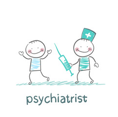 Psychiatrist catches up with the syringe for patient