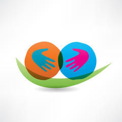 handshake and friendship icon