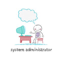 system administrator communicates with people from your computer