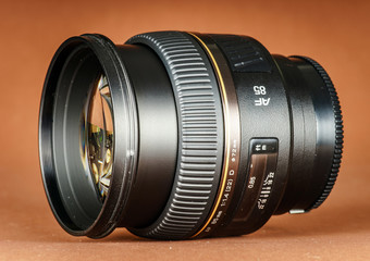 Macro view of photo lens
