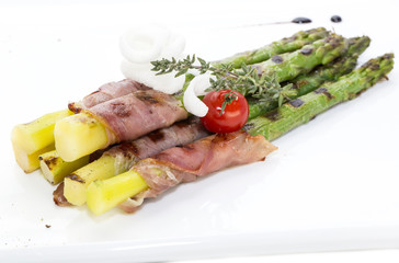 asparagus and bacon grilled