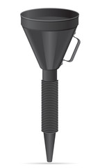 funnel for fuel vector illustration