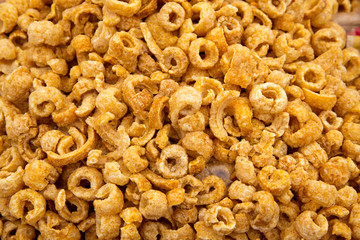 pork rinds texture pattern snack © lunamarina