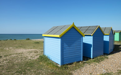 Obraz na płótnie Canvas Littlehampton Beach Huts