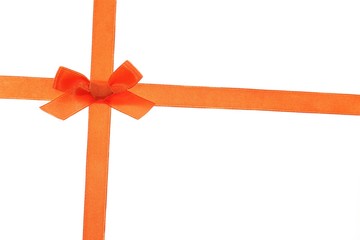 orange bow and ribbon