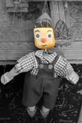 old wooden puppet