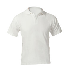 Men's Blank White Polo Shirt Template