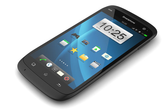 Modern touchscreen smartphone.
