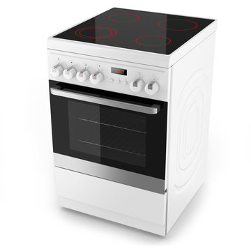 Modern white electrical cooker