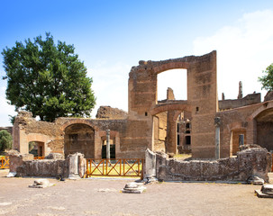 Villa Adriana-ruins  Adrian country house in Tivoli near Rome
