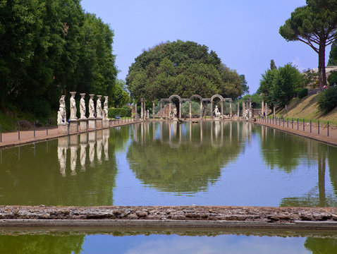 Villa Adriana- ruins  in Tivoli near Rome, ..