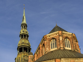 Fototapeta premium View on St.Peter's Cathedral, Riga, Latvia