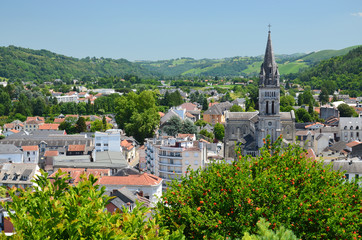 Summer view of Lourdes