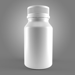 White bottle for medecine