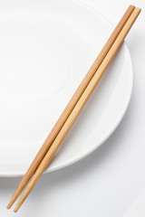Chopstick with plate