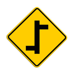 intersection sign, Part of a series.