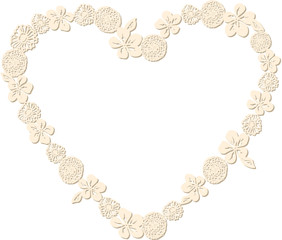Heart Shaped Flower Frame