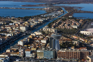 Vue aerienne Palavas © fovivafoto