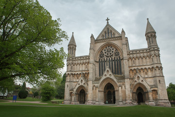 Fototapeta na wymiar The Cathedral & Abbey Church of Saint Alban