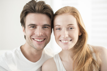 smiling couple close-up