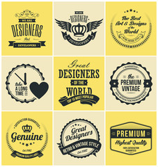 Obraz premium Retro Vintage Badges and Labels