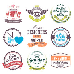 Retro Vintage Badges and Labels