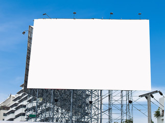 Blank billboard ready for new advertisement