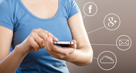 Woman Using Smartphone