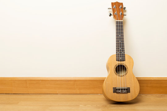 Ukuele on the floor