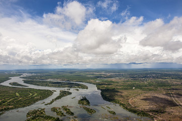 The Zambezi river in Zambia.