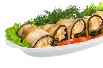 Egg-plant roll