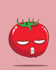 create cartoon tomato