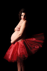 Pregnant ballerina