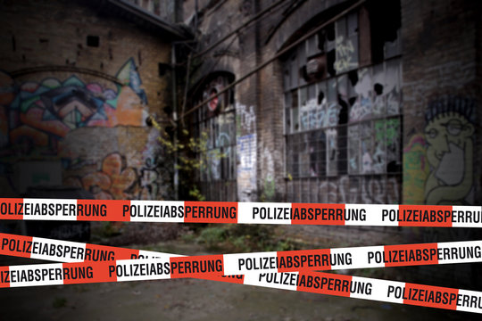 abgesperrter tatort