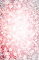 white silver and pink abstract bokeh lights. defocused backgroun