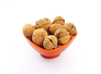 Walnuts Isolated on White