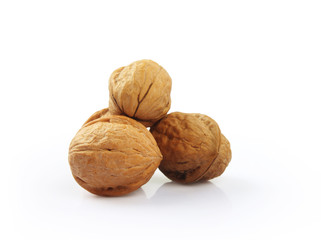 Walnuts Isolated on White