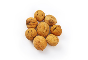 Walnuts Isolated on White