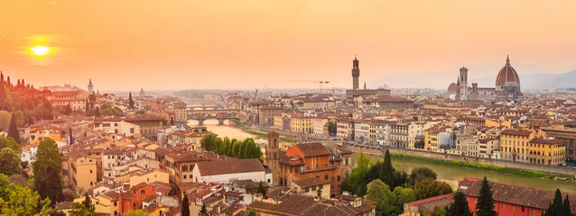 Foto op Canvas Florence stad tijdens zonsondergang © f11photo