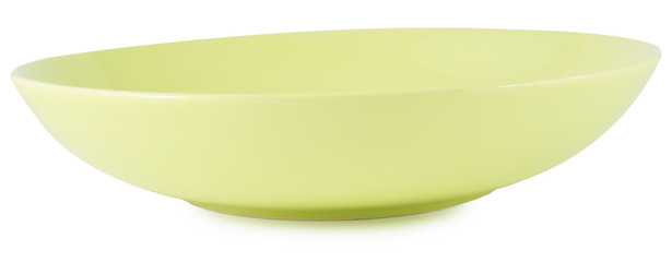 Ceramic plate isolated on a white background.