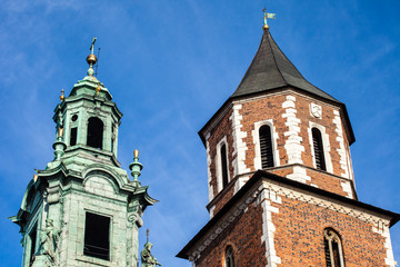 Fototapeta premium Wawel Cathedral,famous Polish landmark on the Wawel Hill,Cracow