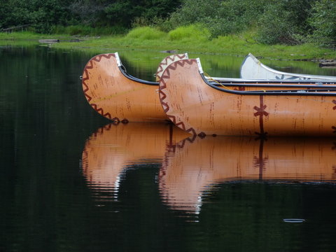Rivi&egrave;re Qu&eacute;bec Am&eacute;rique Canada Cano&euml; Indien Lac Lake Indian