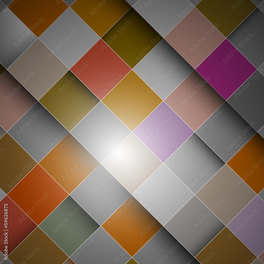 Aufkleber abstract retro vector background - colorful squares