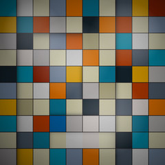 Abstract vector background - retro squares