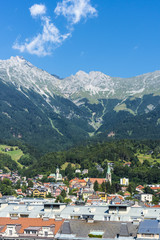 Fototapeta premium General view of Innsbruck in western Austria.