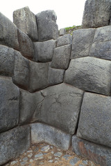 Detail of a construction of the Incas (Peru)