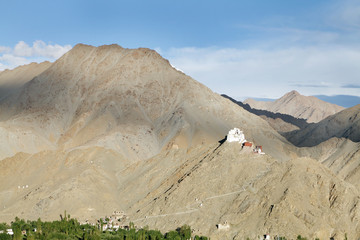 The vast mountain with Tsemo monastery,  Leh
