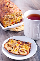 Rich fruit and nut cake